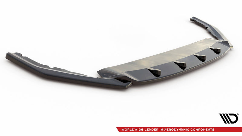 Maxton frontsplitter til Skoda Octavia RS Mk4 – blank sort – billede 4 af 5