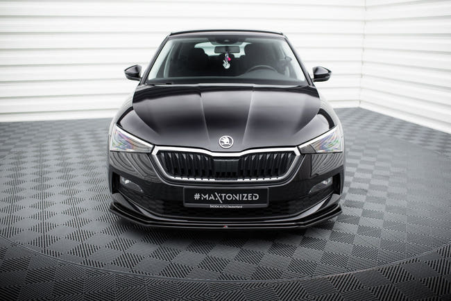 Maxton frontsplitter til Skoda Scala – blank sort – billede 2 af 5