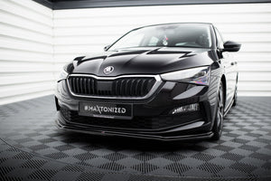 Maxton frontsplitter til Skoda Scala – blank sort – billede 1 af 5