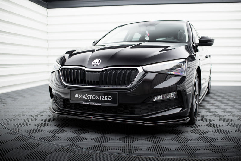 Maxton frontsplitter til Skoda Scala – blank sort – billede 1 af 5