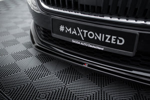 Maxton frontsplitter til Skoda Scala – blank sort – billede 3 af 5