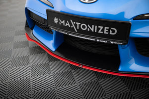 Maxton frontsplitter til Toyota Supra Mk5 – blank sort – billede 5 af 8
