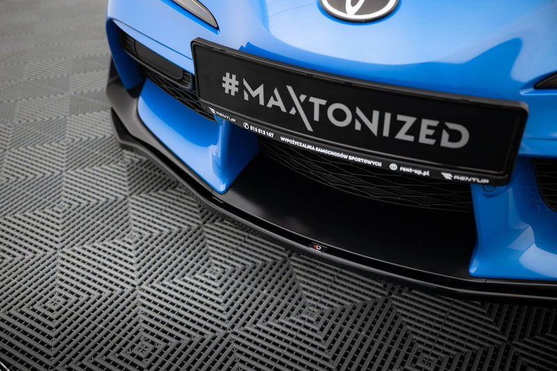 Maxton frontsplitter til Toyota Supra Mk5 – blank sort – billede 4 af 8