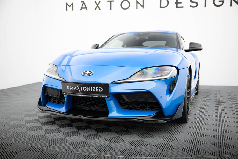 Maxton frontsplitter til Toyota Supra Mk5 – blank sort – billede 6 af 8