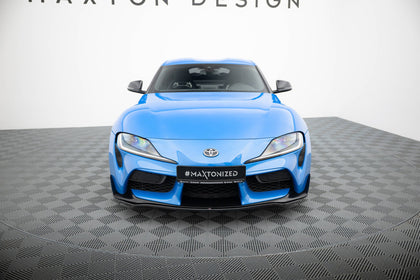 Maxton frontsplitter til Toyota Supra Mk5 – blank sort – billede 3 af 8