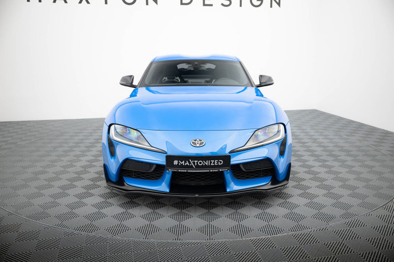 Maxton frontsplitter til Toyota Supra Mk5 – blank sort – billede 3 af 8