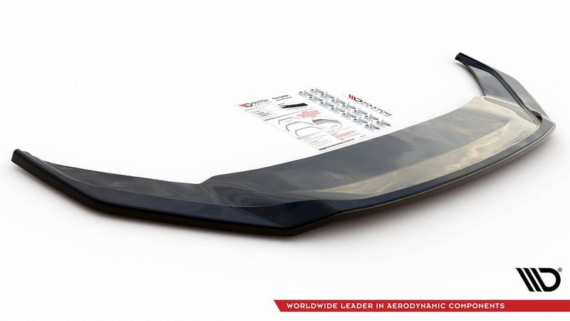 Maxton frontsplitter til Volkswagen Arteon R-Line Sedan / Shooting Brake Mk1 Facelift – blank sort – billede 4 af 5