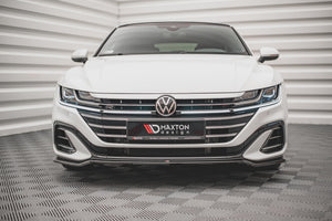 Maxton frontsplitter til Volkswagen Arteon R-Line Sedan / Shooting Brake Mk1 Facelift – blank sort – billede 3 af 5