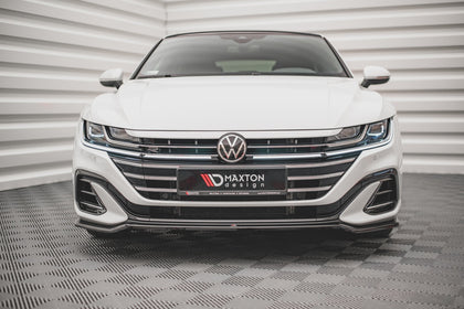 Maxton frontsplitter til Volkswagen Arteon R-Line Sedan / Shooting Brake Mk1 Facelift – blank sort – billede 3 af 5