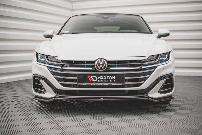 Maxton frontsplitter til Volkswagen Arteon R-Line Sedan / Shooting Brake Mk1 Facelift – blank sort – billede 3 af 5