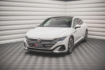 Maxton frontsplitter til Volkswagen Arteon R-Line Sedan / Shooting Brake Mk1 Facelift – blank sort – billede 1 af 5