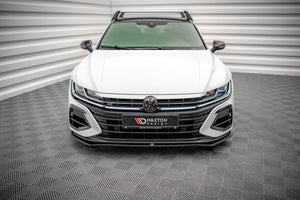 Maxton frontsplitter til Volkswagen Arteon R Sedan / Shooting Brake Mk1 Facelift – blank sort – billede 2 af 5