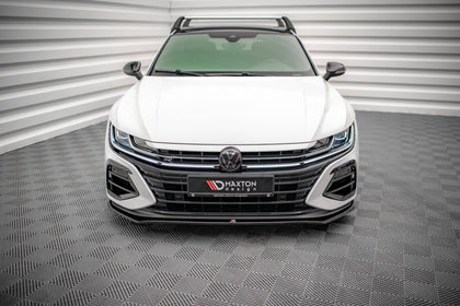 Maxton frontsplitter til Volkswagen Arteon R Sedan / Shooting Brake Mk1 Facelift – blank sort – billede 2 af 5