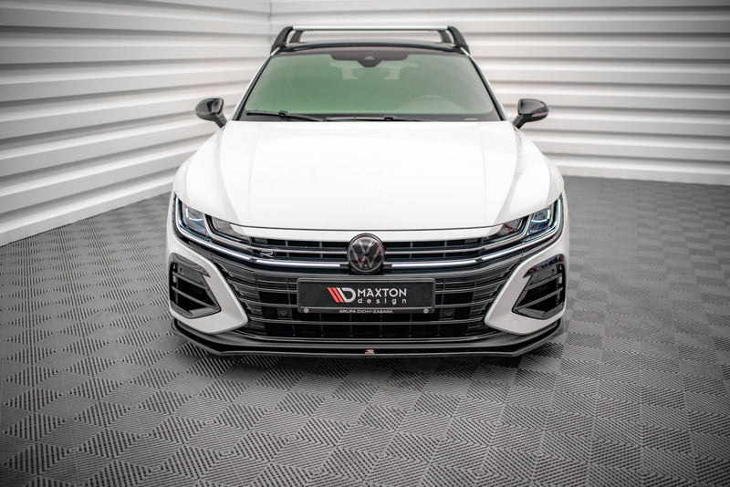 Maxton frontsplitter til Volkswagen Arteon R Sedan / Shooting Brake Mk1 Facelift – blank sort – billede 2 af 5