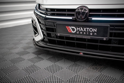 Maxton frontsplitter til Volkswagen Arteon R Sedan / Shooting Brake Mk1 Facelift – blank sort – billede 3 af 5