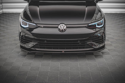 Maxton frontsplitter til Volkswagen Golf R Hatchback / Variant Mk8 – blank sort – billede 2 af 5