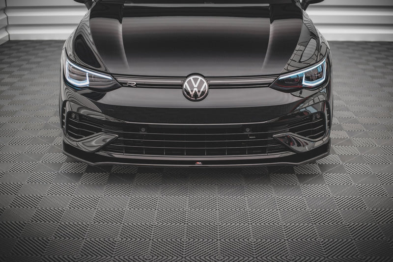Maxton frontsplitter til Volkswagen Golf R Hatchback / Variant Mk8 – blank sort – billede 2 af 5