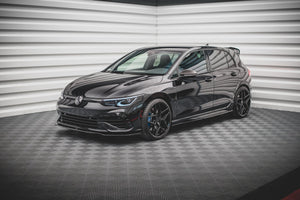 Maxton frontsplitter til Volkswagen Golf R Hatchback / Variant Mk8 – blank sort – billede 3 af 5