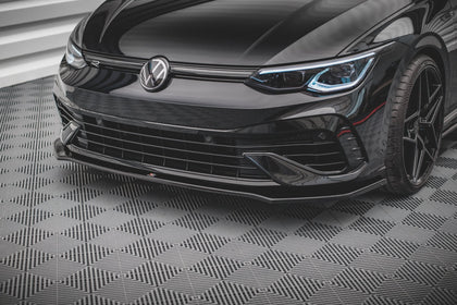Maxton frontsplitter til Volkswagen Golf R Hatchback / Variant Mk8 – blank sort – billede 1 af 5