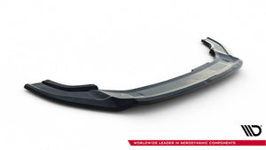Maxton Front Splitter V.3 VW Golf 7 R / R-Line Facelift - Gloss Black