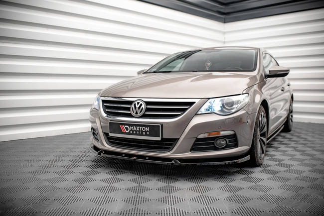 Maxton frontsplitter til Volkswagen Passat CC – blank sort – billede 1 af 5