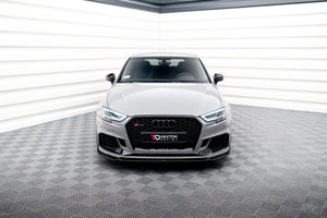 Maxton frontsplitter til Audi RS3 8V Facelift Sportback – blank sort – billede 2 af 5