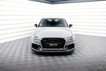 Maxton frontsplitter til Audi RS3 8V Facelift Sportback – blank sort – billede 2 af 5