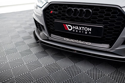 Maxton frontsplitter til Audi RS3 8V Facelift Sportback – blank sort – billede 3 af 5