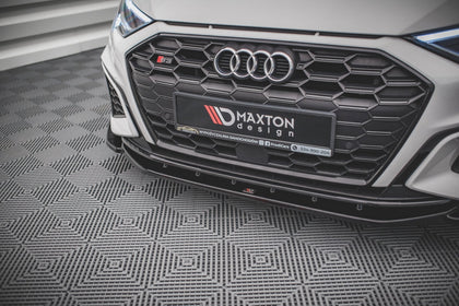 Maxton frontsplitter til Audi S3 / A3 S-Line 8Y – blank sort – billede 3 af 5