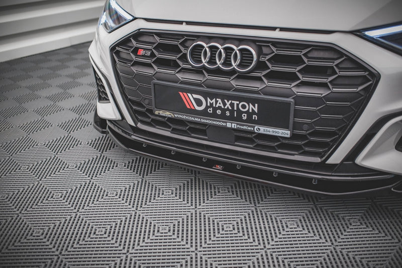 Maxton frontsplitter til Audi S3 / A3 S-Line 8Y – blank sort – billede 3 af 5