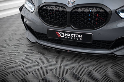 Maxton frontsplitter til BMW 1 M-Pack/ M135i / 128ti F40 – blank sort – billede 3 af 5