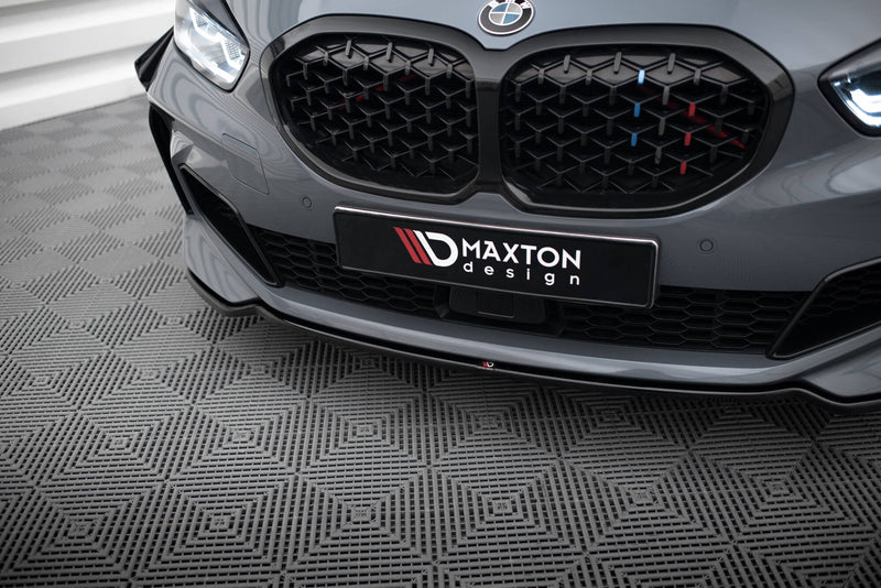 Maxton frontsplitter til BMW 1 M-Pack/ M135i / 128ti F40 – blank sort – billede 3 af 5