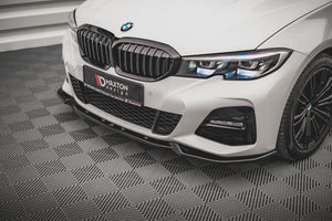 Maxton frontsplitter til BMW 3 G20 / G21 M-Pack – blank sort – billede 1 af 4