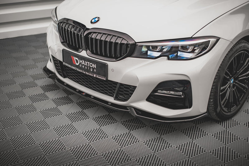 Maxton frontsplitter til BMW 3 G20 / G21 M-Pack – blank sort – billede 1 af 4