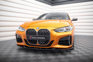 Maxton frontsplitter til BMW 4 M-Pack / M440i G22 / G23 / G22 Facelift / G23 Facelift – blank sort – billede 1 af 5