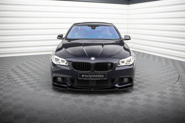 Maxton frontsplitter til BMW 5 F10/F11 M-Pack – blank sort – billede 2 af 5