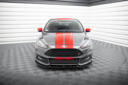 Maxton frontsplitter til Ford Focus ST Mk3 Facelift – blank sort – billede 2 af 5