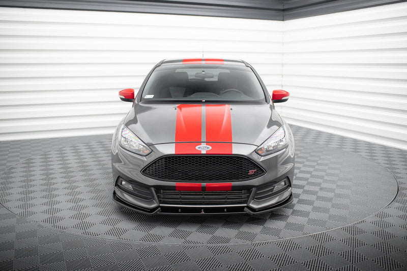 Maxton frontsplitter til Ford Focus ST Mk3 Facelift – blank sort – billede 2 af 5