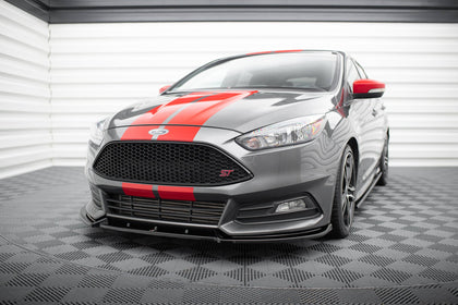 Maxton frontsplitter til Ford Focus ST Mk3 Facelift – blank sort – billede 1 af 5