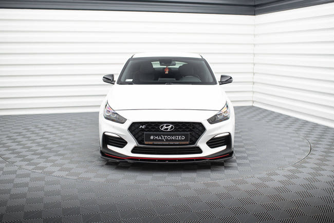 Maxton frontsplitter til Hyundai I30 N Mk3 Hatchback/ Fastback – blank sort – billede 2 af 5
