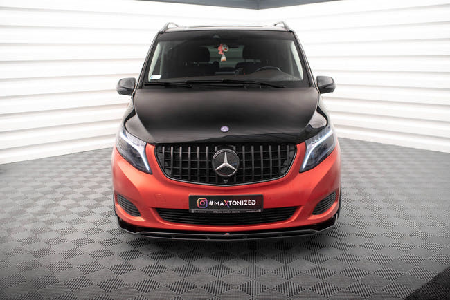 Maxton Front Splitter V.4 Mercedes-Benz V-Class W447 - Gloss Black