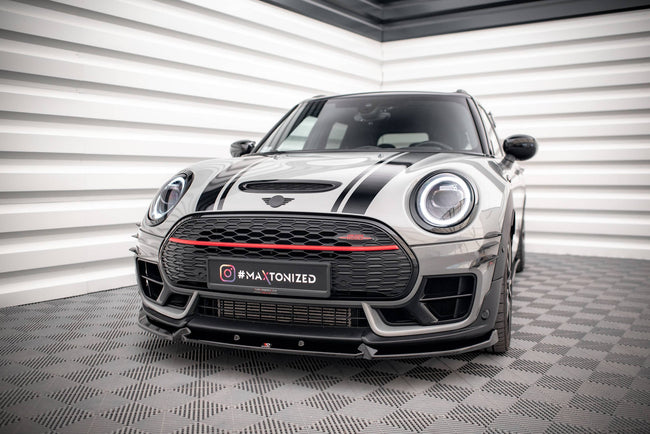 Maxton Front Splitter V.3 Mini Cooper Clubman John Cooper Works F54  - Gloss Black