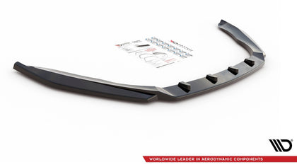 Maxton frontsplitter til Skoda Octavia RS Mk3 – blank sort – billede 6 af 7
