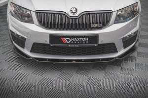 Maxton frontsplitter til Skoda Octavia RS Mk3 – blank sort – billede 5 af 7