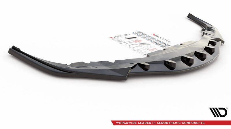 Maxton frontsplitter til Toyota Supra Mk5 – blank sort – billede 3 af 4