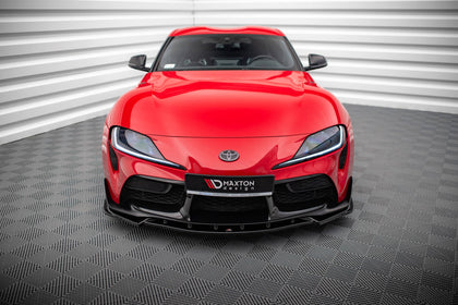 Maxton frontsplitter til Toyota Supra Mk5 – blank sort – billede 2 af 4
