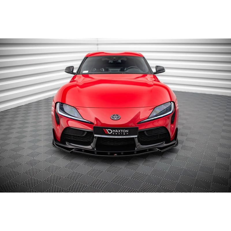 Maxton frontsplitter til Toyota Supra Mk5 – blank sort – billede 2 af 4