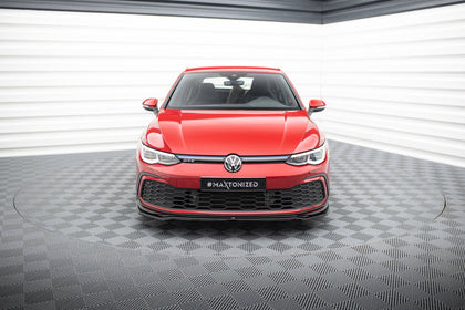 Maxton frontsplitter til Volkswagen Golf GTI / GTE / GTD / R-Line Mk8 – blank sort – billede 2 af 5