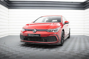 Maxton frontsplitter til Volkswagen Golf GTI / GTE / GTD / R-Line Mk8 – blank sort – billede 1 af 5