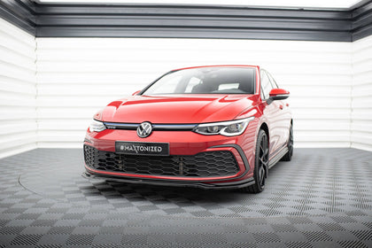 Maxton frontsplitter til Volkswagen Golf GTI / GTE / GTD / R-Line Mk8 – blank sort – billede 1 af 5